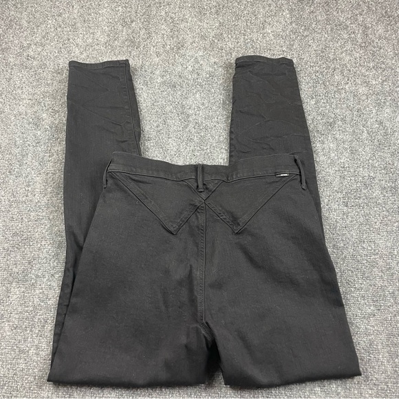 MOTHER Women’s The Diamond Swooner Wash: Not Guilty Black skinny Jeans size 30 - Picture 6 of 13